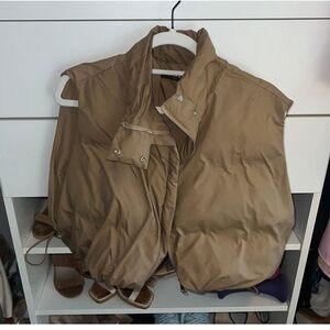 Cropped puffer vest Caara